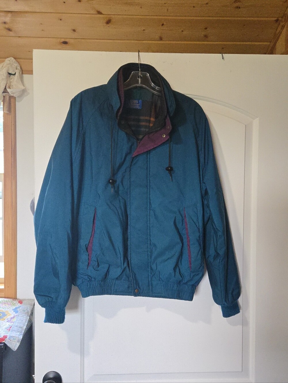 Vintage 70s LOBO By Pendleton Teal Insulated Jacket, SIZE L